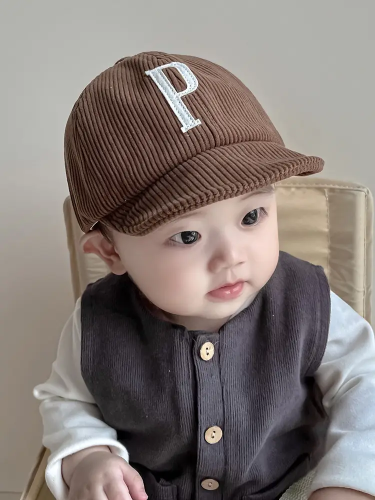 Black CA Embroidered Baby Cap for 1-2 Years — feature 8