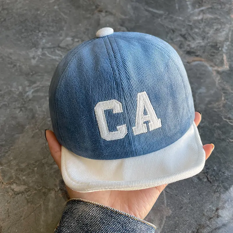 Black CA Embroidered Baby Cap for 1-2 Years - Image 5
