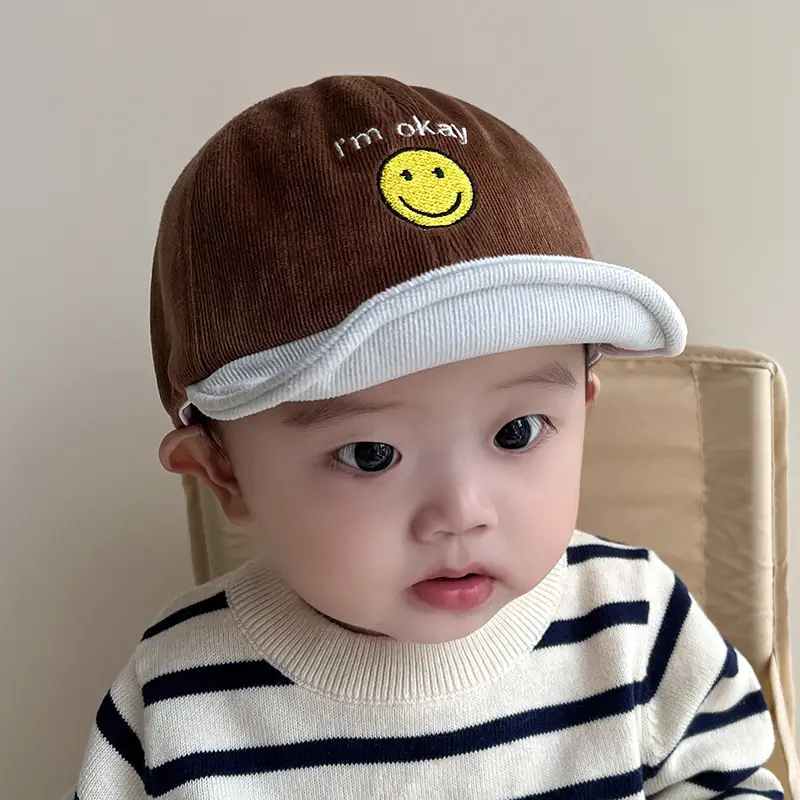Black CA Embroidered Baby Cap for 1-2 Years - Image 8