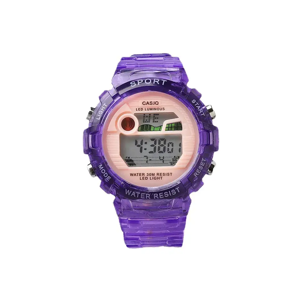 Purple Digital Watch for Men Women Multi-Function Sport Wear - Image 5