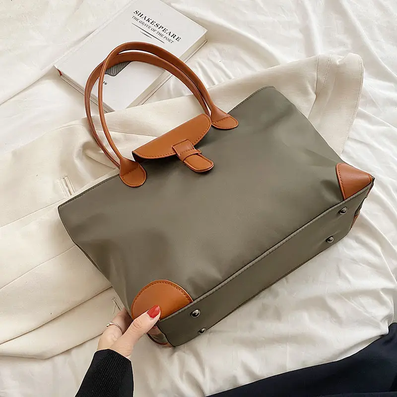 Large Capacity Brown Tote Bag for Women - Image 4