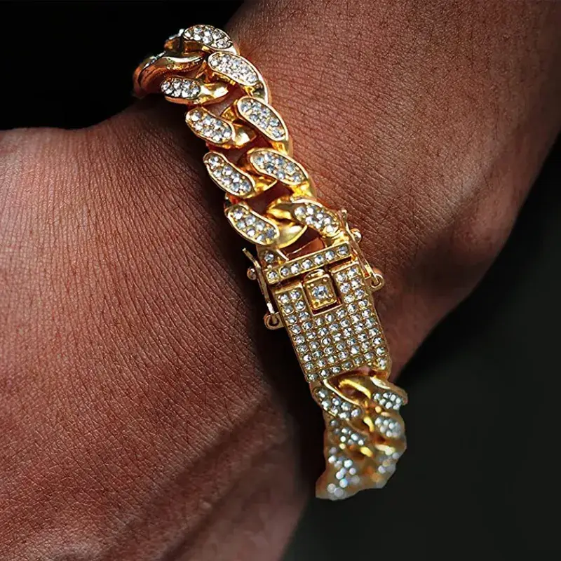 Men's Alloy Diamond Watch Set European American Hip-Hop Trendy - Image 17