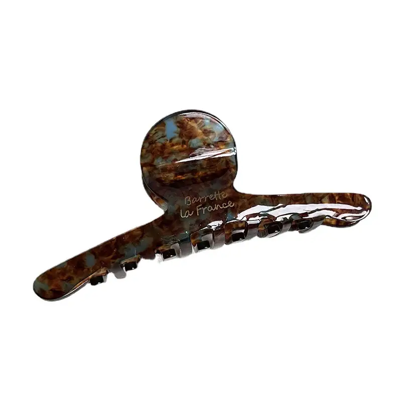 Women's Acetic Acid Coffee Shark Hair Clip Large - Image 12