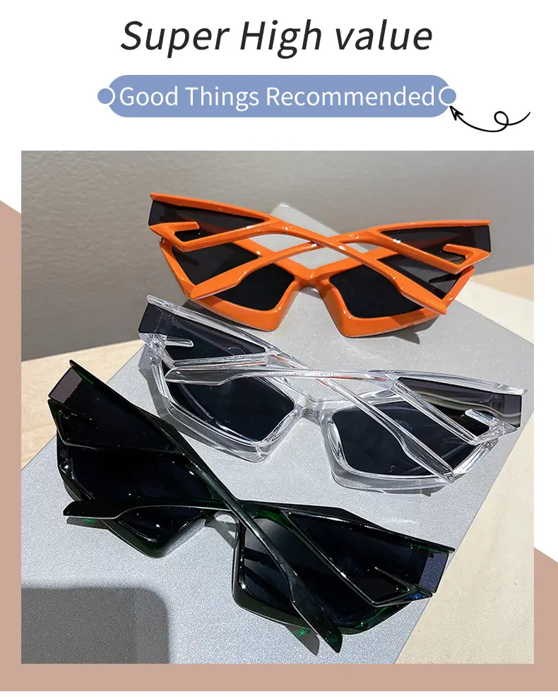 Women's Clear UV400 Sunglasses European American Wholesale — feature 5