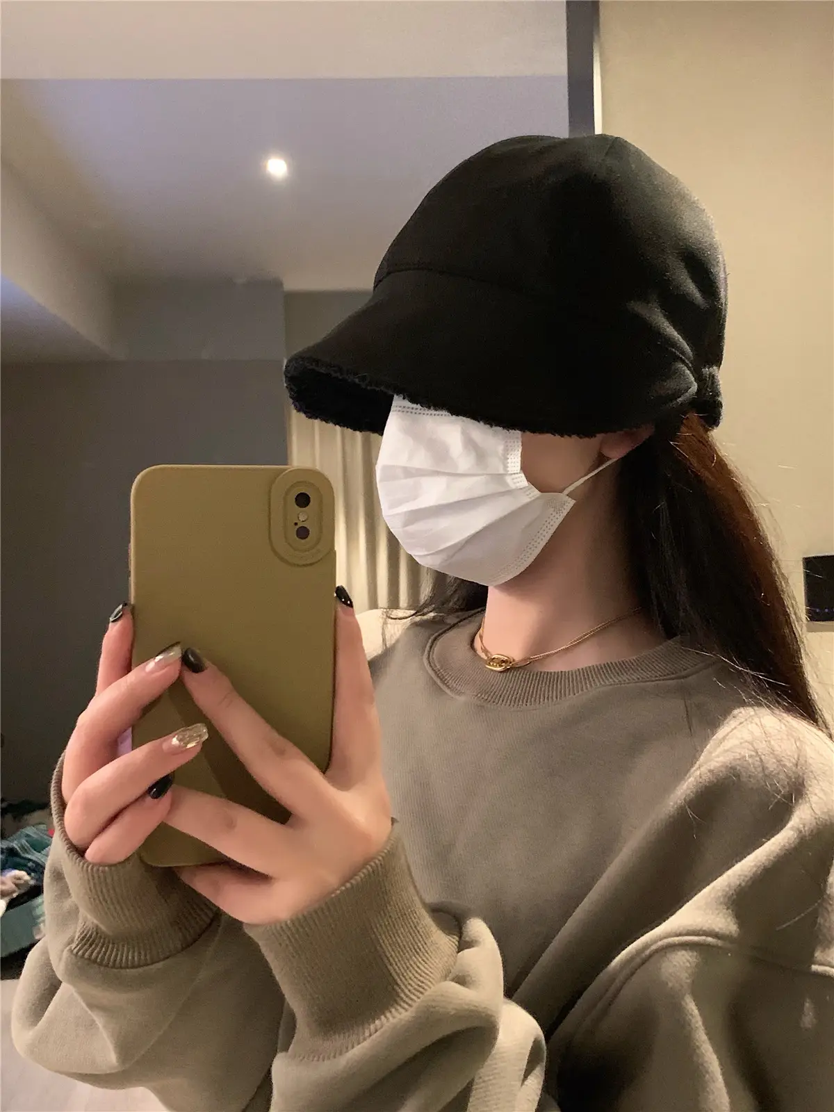 Winter Fisherman Hat with Face Cover for Girls - Image 2