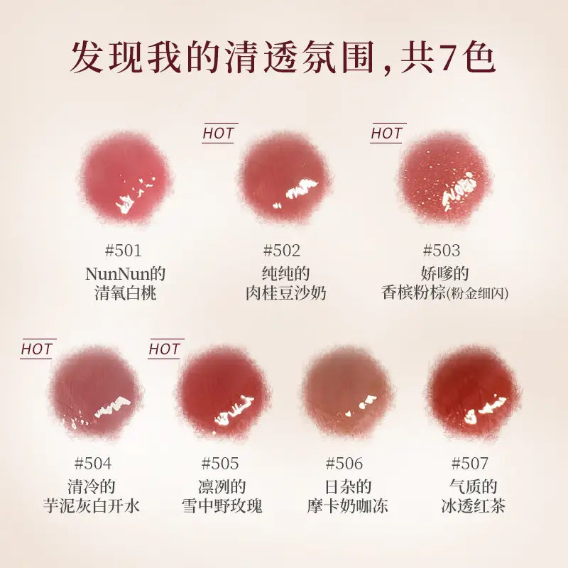 Gogo Dance Lip Gloss Transparent Mirror Water Light Glass