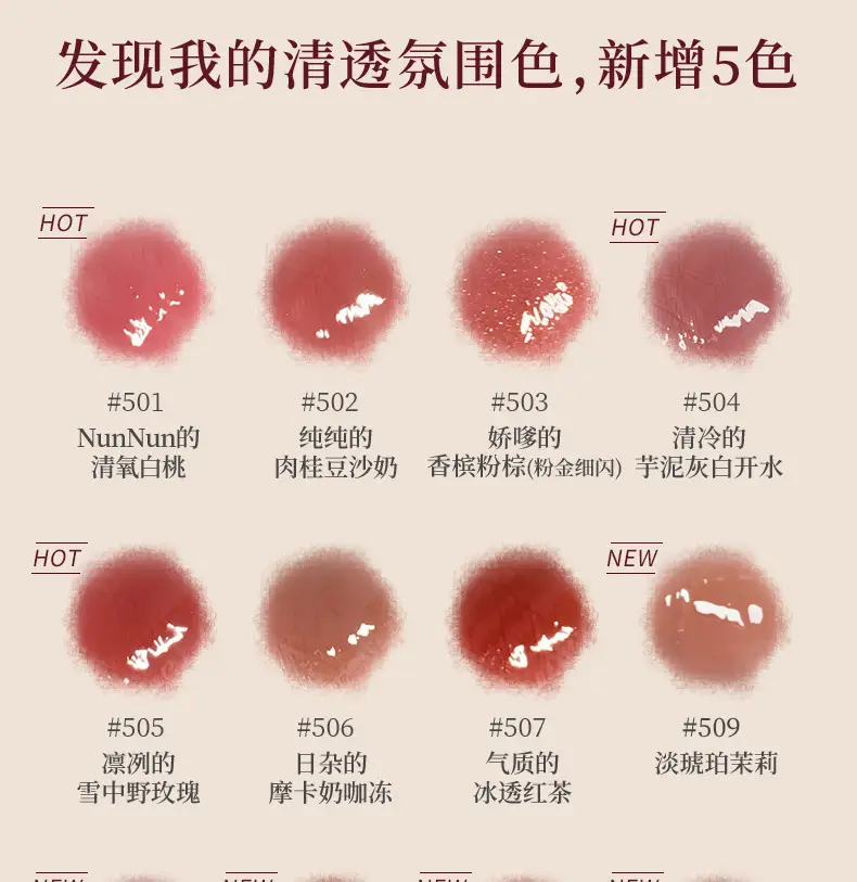 Gogo Dance Lip Gloss Transparent Mirror Water Light Glass — feature 6