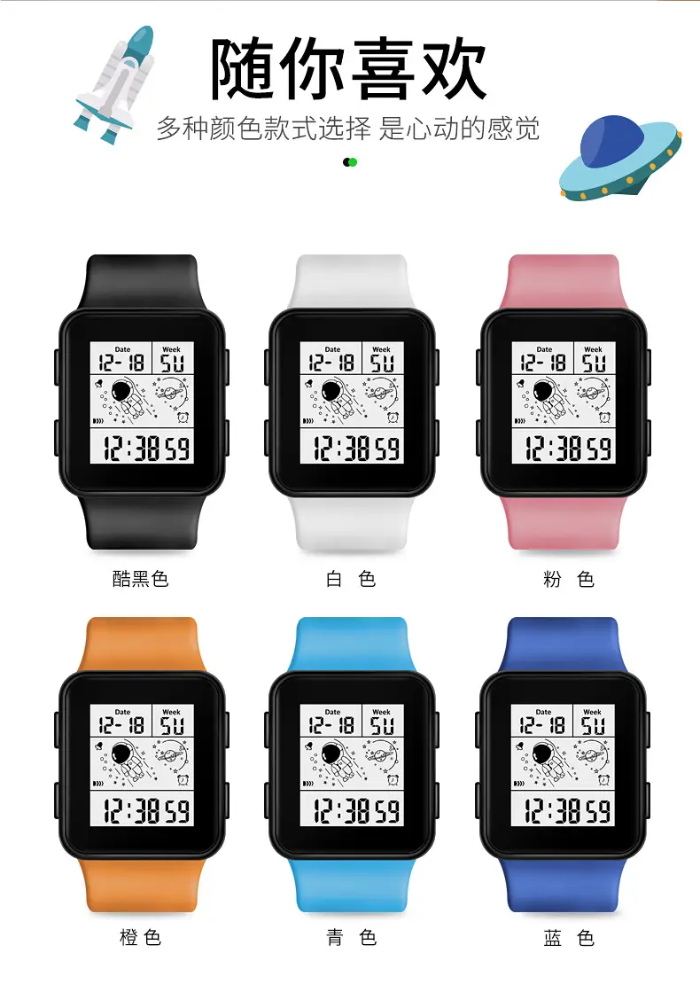 Astronaut Waterproof LED Digital Watch for Men Women — feature 7
