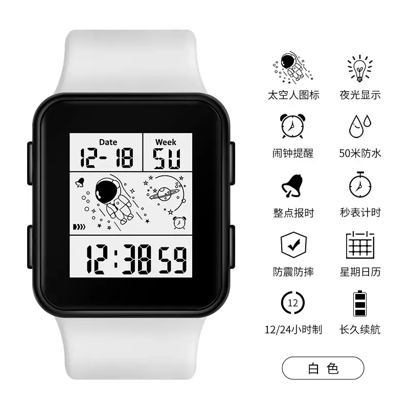 Astronaut Waterproof LED Digital Watch for Men Women