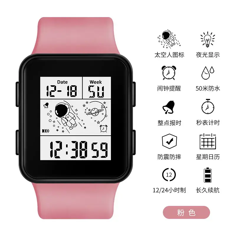Astronaut Waterproof LED Digital Watch for Men Women
