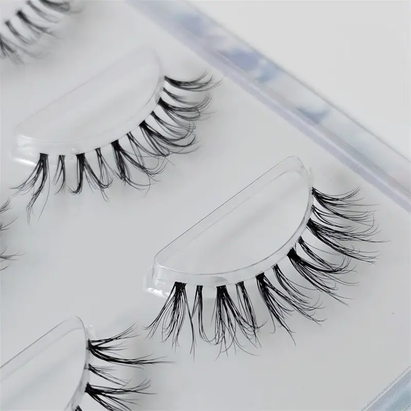 5D False Eyelashes 3 Pairs Monofilament Multi-Level