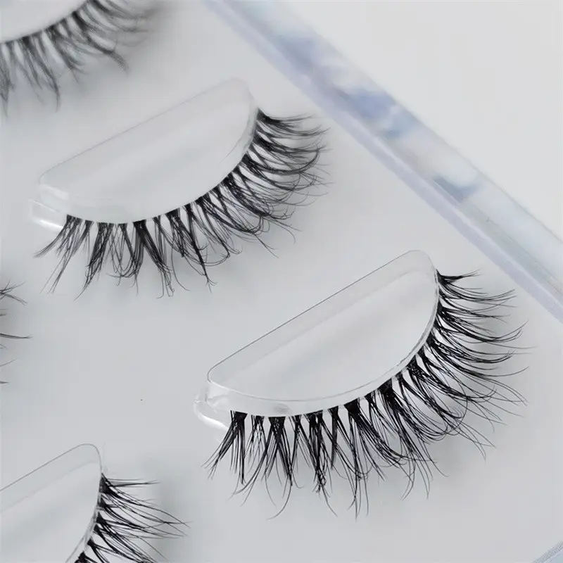 5D False Eyelashes 3 Pairs Monofilament Multi-Level