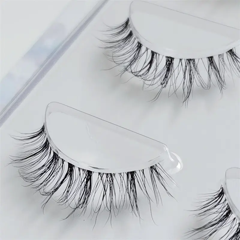 5D False Eyelashes 3 Pairs Monofilament Multi-Level