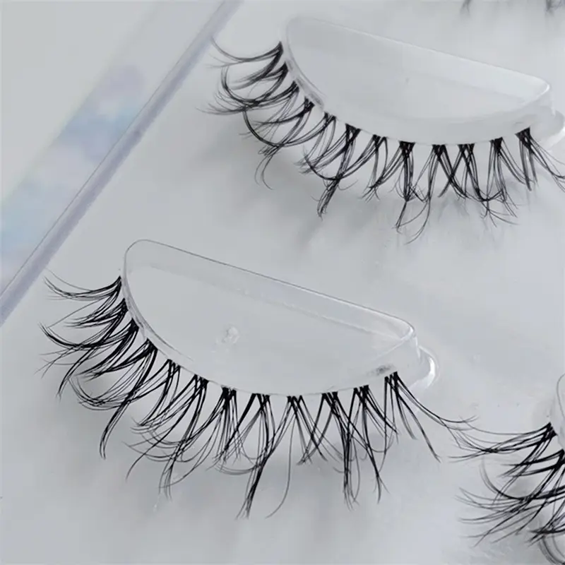 5D False Eyelashes 3 Pairs Monofilament Multi-Level