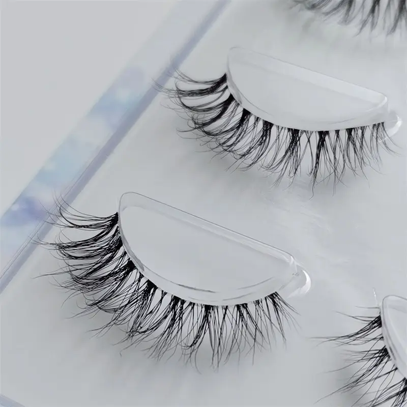5D False Eyelashes 3 Pairs Monofilament Multi-Level