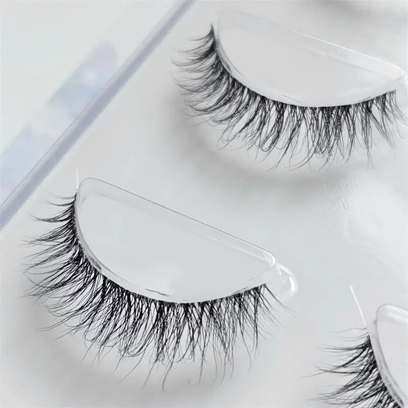 5D False Eyelashes 3 Pairs Monofilament Multi-Level