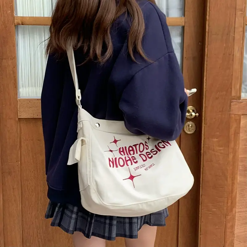 Japanese Canvas Shoulder Bag for College Students — feature 11