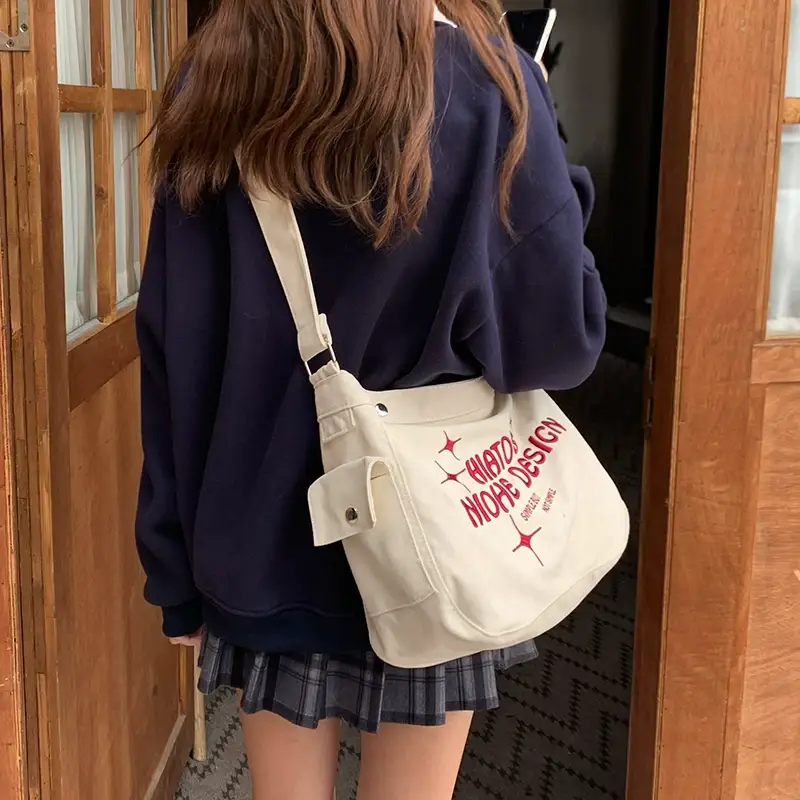 Japanese Canvas Shoulder Bag for College Students — feature 12