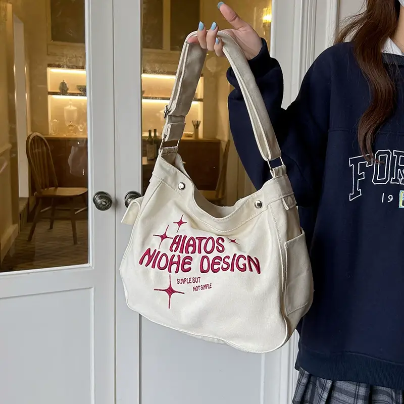 Japanese Canvas Shoulder Bag for College Students — feature 2