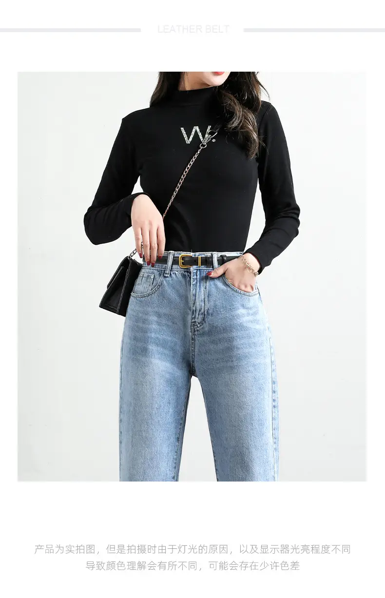 Women's Genuine Leather Narrow Waist Belt Green — feature 12