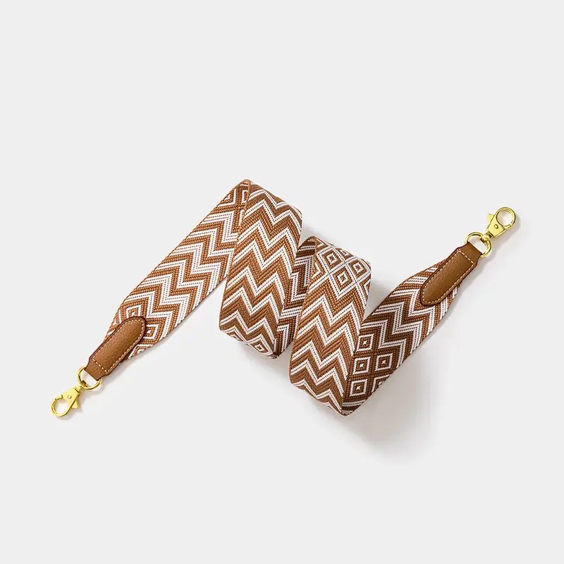 Cross-border wide shoulder webbing bag with geometric pattern - Image 9