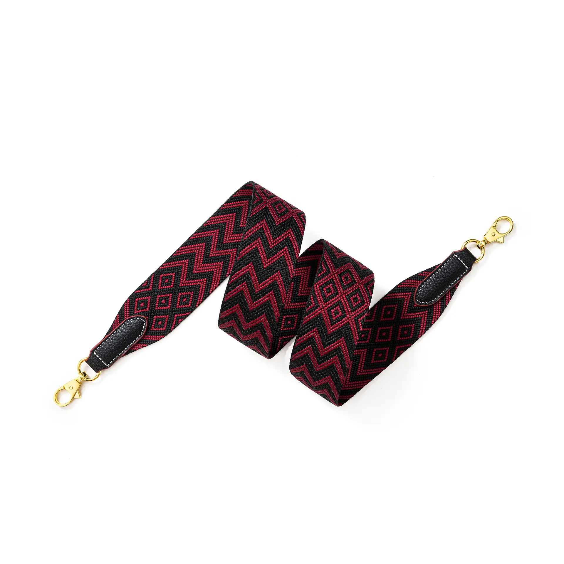 Cross-border wide shoulder webbing bag with geometric pattern - Image 15