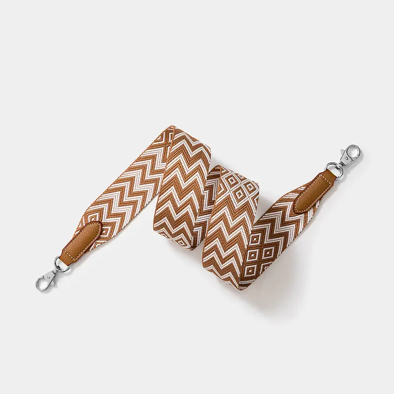 Cross-border wide shoulder webbing bag with geometric pattern - Image 10