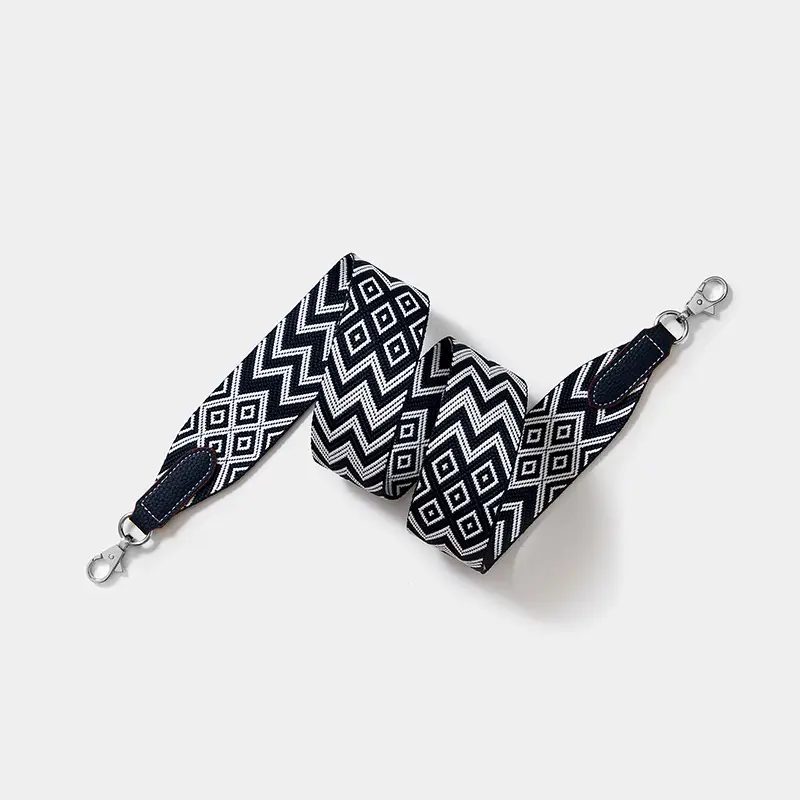 Cross-border wide shoulder webbing bag with geometric pattern - Image 12