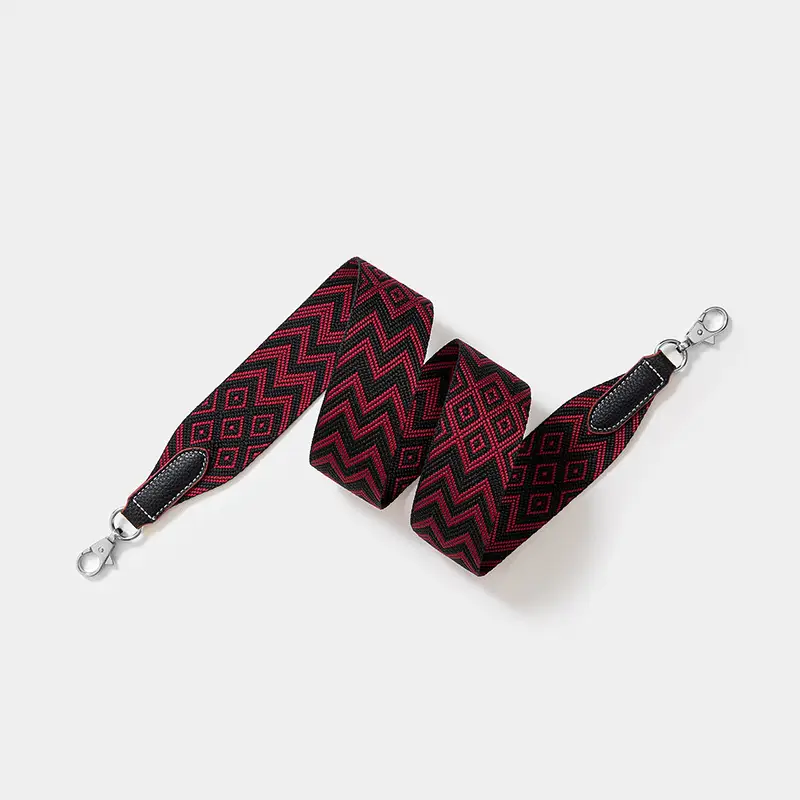 Cross-border wide shoulder webbing bag with geometric pattern - Image 2