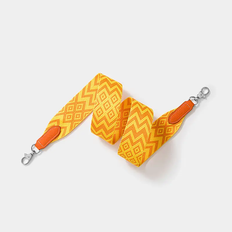 Cross-border wide shoulder webbing bag with geometric pattern - Image 4