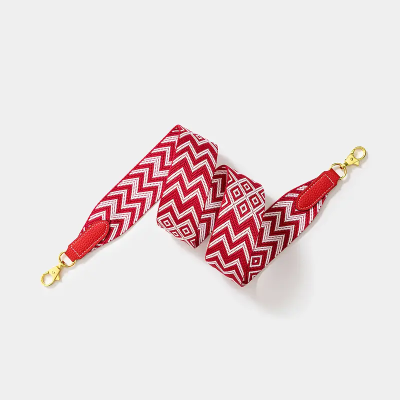 Cross-border wide shoulder webbing bag with geometric pattern - Image 5