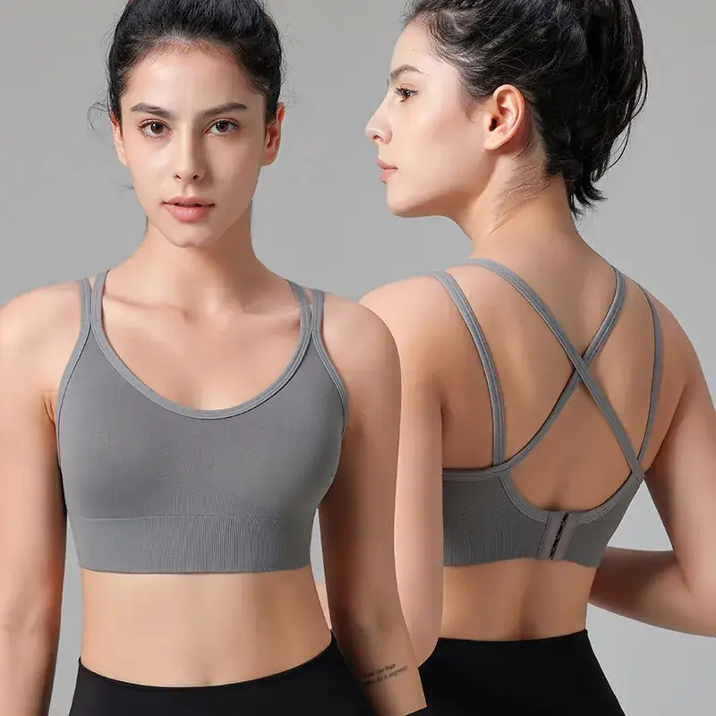 European & American Seamless Plus Size Back Cross Bra - Image 9