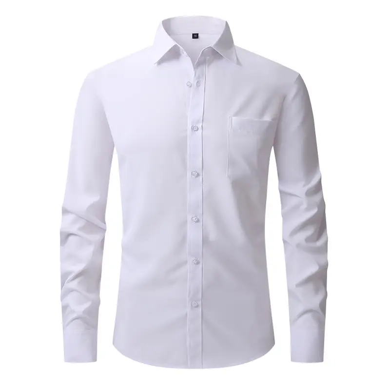 Men's Long Sleeve Black Shirt with 4-Way Stretch - Image 17