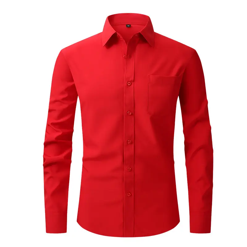Men's Long Sleeve Black Shirt with 4-Way Stretch - Image 11