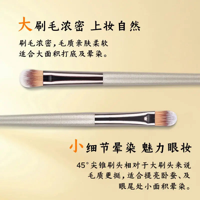 Wholesale Champagne Gold Makeup Brushes Set - Image 7