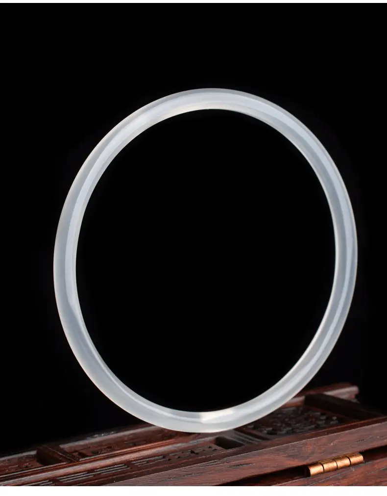 Women's White Jade Bracelet Moonlight Design — feature 9