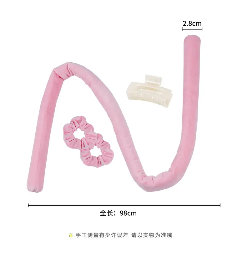 Blue Crystal Lazy Curling Iron for Hair Ring & Velvet Net - Image 10