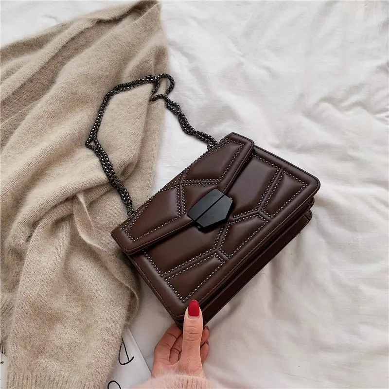 Black Quilted Shoulder Bag for Women 2023 - Image 6