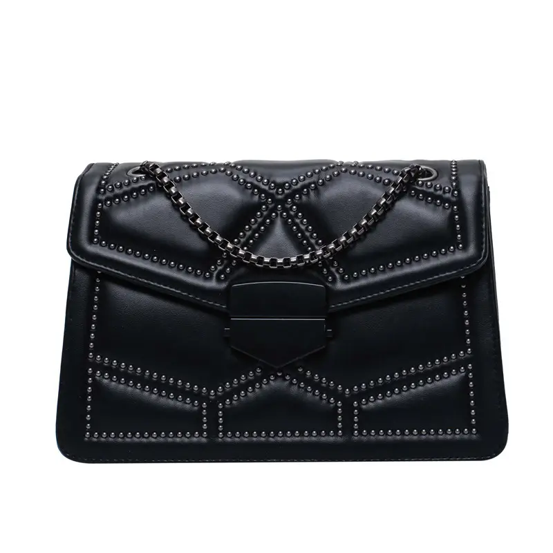 Black Quilted Shoulder Bag for Women 2023 - Image 9