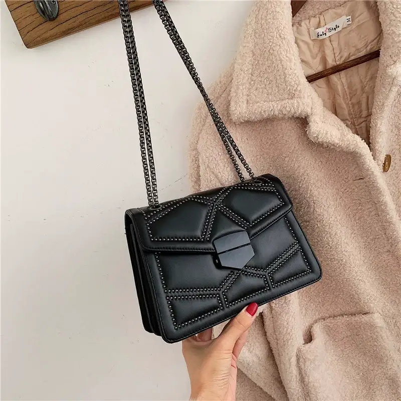 Black Quilted Shoulder Bag for Women 2023 — feature 3