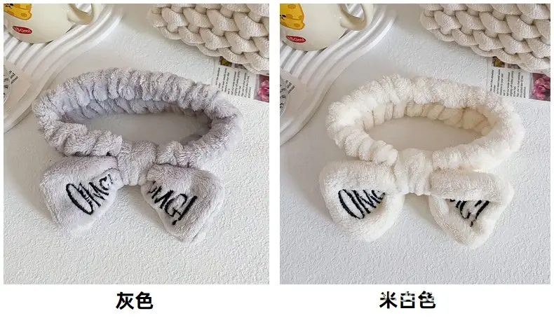 Pink Embroidered Bow Hairband for Women — feature 16
