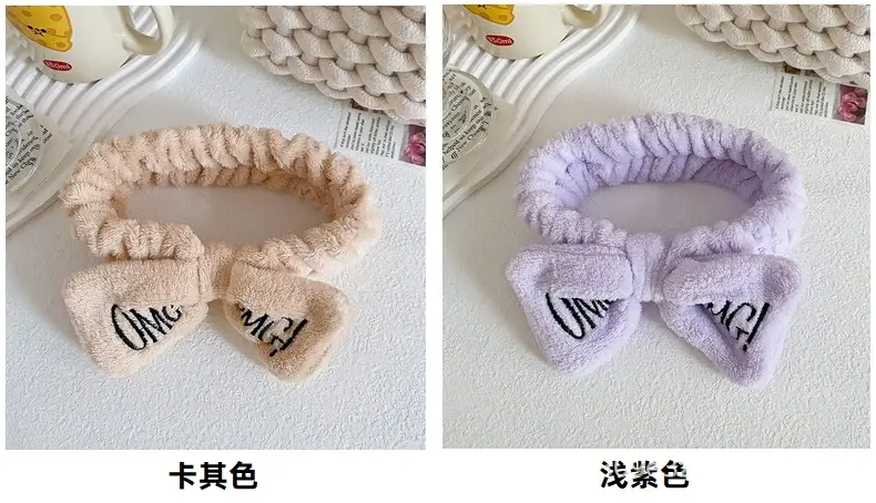 Pink Embroidered Bow Hairband for Women — feature 20