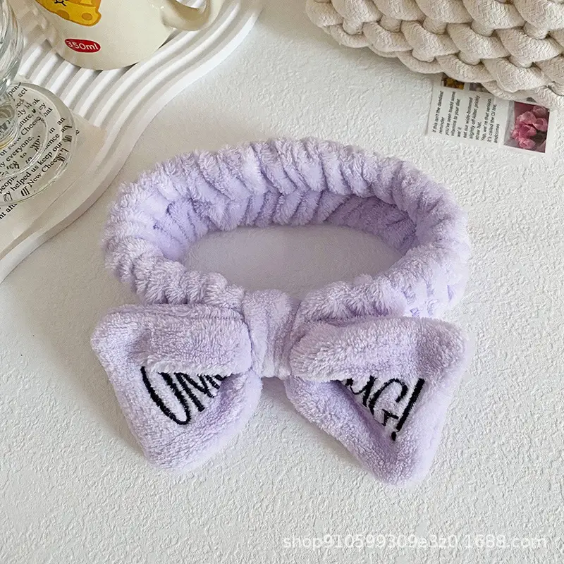 Pink Embroidered Bow Hairband for Women - Image 11