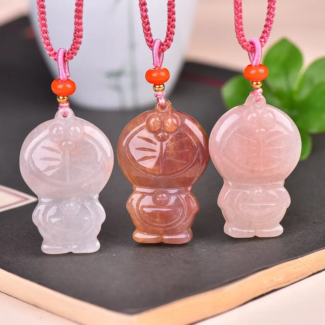 Natural Gold Silk Jade Pendant Guanyin Lotus Gem Light — feature 15