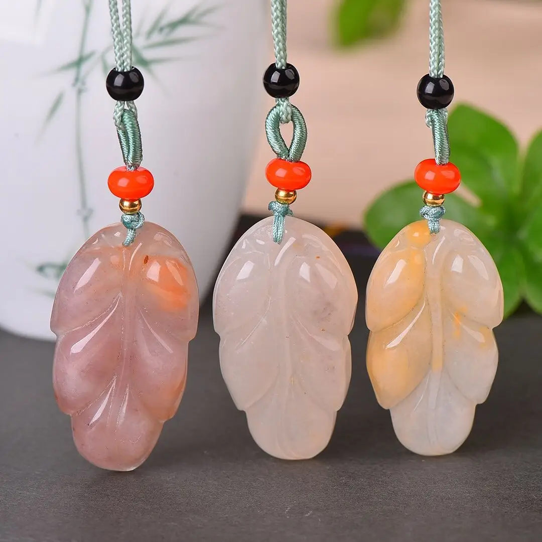Natural Gold Silk Jade Pendant Guanyin Lotus Gem Light — feature 21