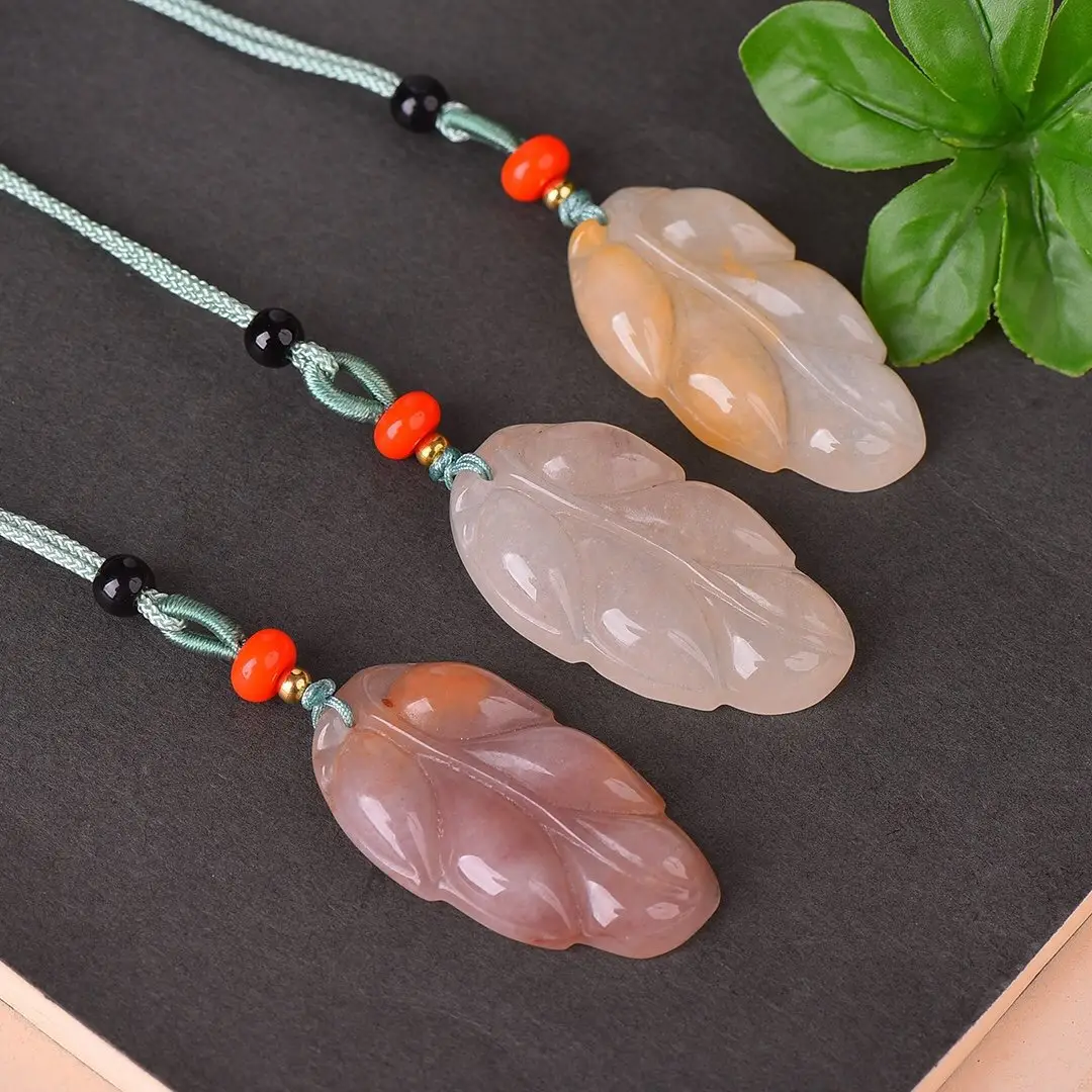 Natural Gold Silk Jade Pendant Guanyin Lotus Gem Light — feature 22