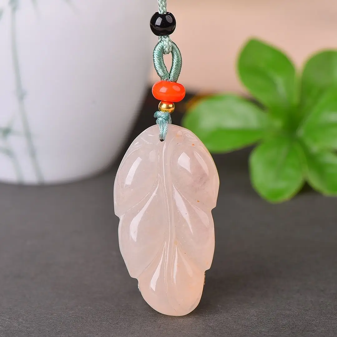 Natural Gold Silk Jade Pendant Guanyin Lotus Gem Light - Image 10