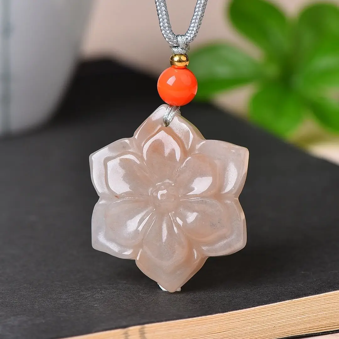 Natural Gold Silk Jade Pendant Guanyin Lotus Gem Light - Image 12