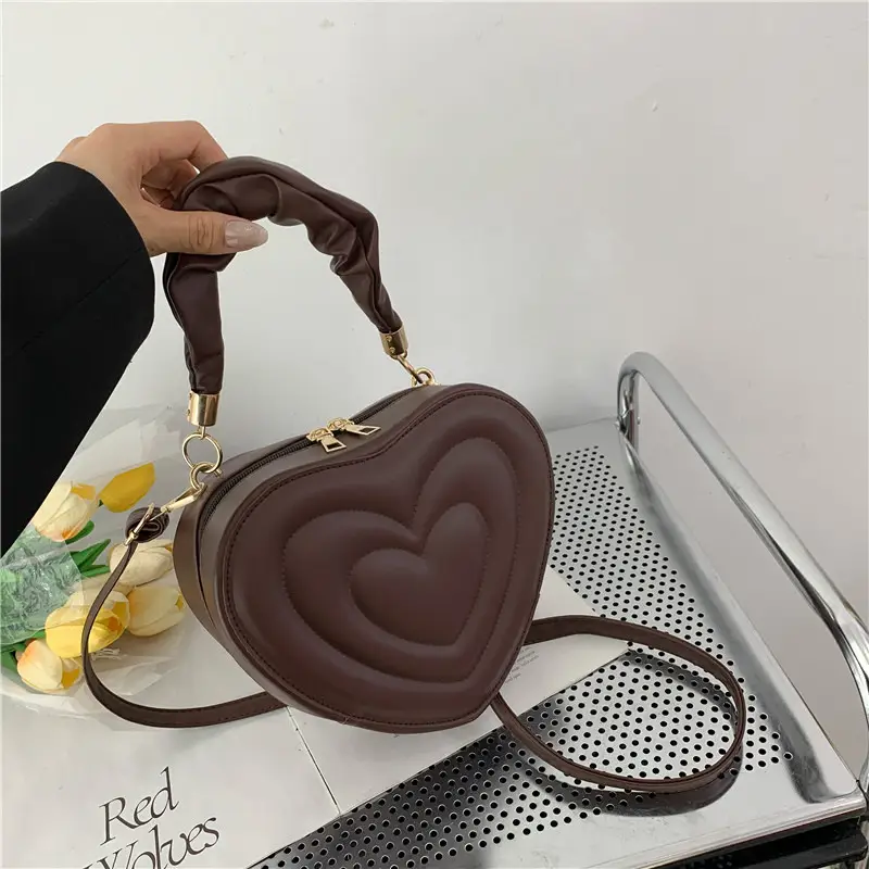Women's Red Heart Crossbody Bag 2022 - Image 5