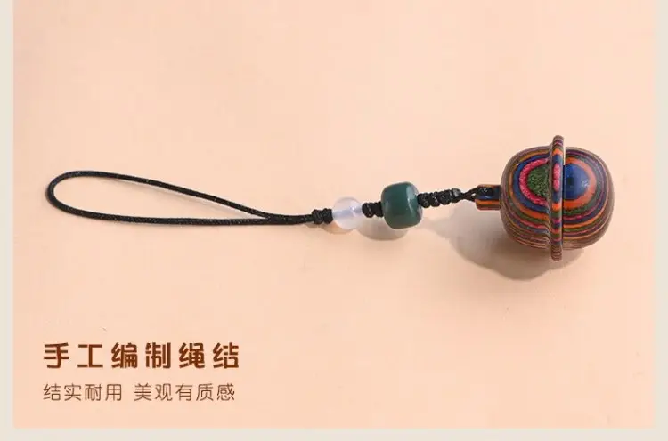 Sandalwood Bell Pendant with Tassel Chain — feature 10